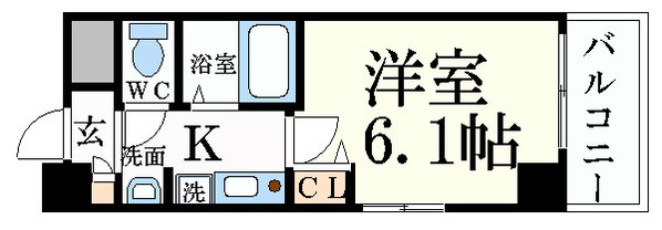 エステムプラザ京都五条大橋の物件間取画像